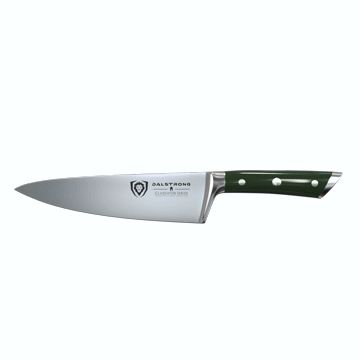 Cuchillo de Chef 8" | Mango Verde Militar | Serie Gladiator | Certificado NSF |